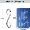 10PCS Gold S Shaped Hooks, 2.7 InchesPack Hangers Hooks for Living Room, Bathroom, Bedroom, Kitchen Hanging Clothes, Towels, Hats, Coats (Gold, 2.7inch)