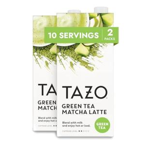 TAZO Green Tea Matcha Latte Concentrate, Sweetened with Notes of Honeydew Melon & Tropical Fruit, for Hot or Iced Lattes, Mocktails, Easy-to-Serve, 32 oz Carton (Pack of 2)