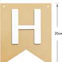 Brown Green Happy Birthday Banner Theme Party Supplies Handmade Pre - Strung Garland Decorations Birthday Tropical Signs Nursery Hanging Decor 13pcs