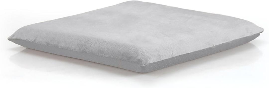 Augld Square Memory Foam Chair Cushion 18x18 in Grey | Soft Velvet Fabric, Non-slip, High Density Memory Foam, Washable, Seat Cushion for Home, Office, School, Car