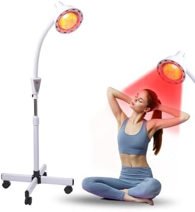 Rhmip Infrared Light,White 275W Near Red Infrared Heat Lamp for Relieve Joinpt Pain and Muscle Aches