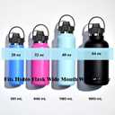 SYACOT Auto Spout Lid for Hydro Flask Wide Mouth Water Bottles, Replacement Top Spout Lid for HydroFlask Wide Mouth 12 oz 32 oz 40 oz, Chug Cap with Flexible Handle,Big Nozzle