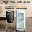 Small Bathroom Trash Can with Lid, 3 Gallon Slim Garbage Bin with Pop-Up Lid & Air-Pressure Bag Lock, Mini Waste Basket for Bathroom, Bedroom, Kitchen, Office, Rv, White - Includes 75 Bags (5 Rolls)