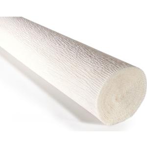 Cartotecnica Rossi 140g 17 Inch Wide 8.2ft Long Italian Crepe Paper Rollfor Wedding Ceremony Various Large Festivals Decoration (White900)