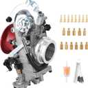 KIPA Carbuertor for 520 525 400 540 RFS EXC SX Suzuki DRZ400 GRSXR750 GSXR 1100 CRF450 Dirt bike, Replace for FCR 39 Flat Side Carburetor 39mm, OEM # 59031001300