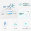 TP-Link Deco AXE5300 Tri-Band WiFi 6E Mesh System- Covers up to 7200 Sq.Ft, Replaces WiFi Router and Extender, AI-Driven Mesh, New 6GHz Band, 3-Pack (Renewed)