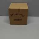 Square Tissue Box Cover Decorative Klenex Box Holder for Bathroom & Living Room with Handcrafted Texture (White&Gold), 5.5"L x 5.5"W x 5.5"H