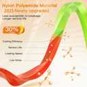 4 Pack AL2420PD 0.095 Replacement Twisted Trimmer Lines Compatible with All EGO 15-Inch String Trimmers, 56 FT Dual Color Pre-Cut Heavy Duty Weed Wacker String for EGO Line Trimmers