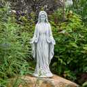 TOETOL Virgin Mary 29.9 Inch Outdoor Statue Religious Blessed Mother Garden Decor Statues Catholic Mother Mary Yard Patio Deck Home Entryway Hallway Sculpture