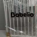 Babelio Baby Gate for Stairs, Kitchen & Doorways, 26-43" W 28" H No Bottom Bar| Easy Installation| One-Handed Operation| Auto-Close| Hardware Mount (Drill Needed) Safety Dog/Pet Gate Indoor (White)