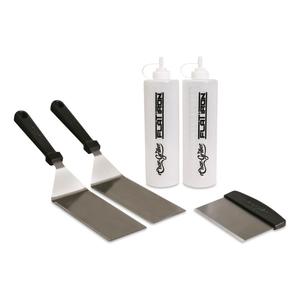 Char-Griller Flat Iron Griddle Starter Kit 4Pc