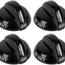 4 Pack 316220009 Range Burner Knob Replacement Compatible with Frigidaire Crosley Ranges Replaces AP4322122 PS1991531 EAP1991531