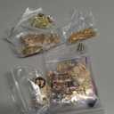 Quelay 328 Pcs Coquette Vintage Charm Necklace Making Kit Bulk for Women DIY with 118 Charms 200 Jump Rings 5 Necklaces 5 Bracelets Tools Accessories for Gift Beginner Arts and Craft Christmas