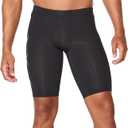 2XU Mens Core Compression Shorts, Running & Training Men's Athletic Shorts with PWX Stretch Fabric & Drawstring Waistband, Small