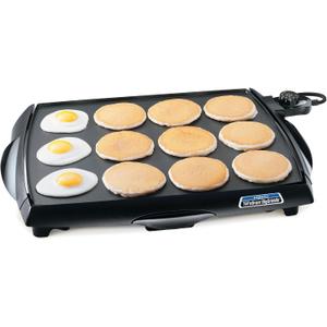 Presto 07046 Tilt 'n Drain Big Griddle Cool-Touch Electric Griddle, Product Dimensions 5.12"D x 23.94"W x 18.5"H