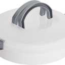 Juvale Pie Carrier with Lid & Handle - 12 x 4 in, White Round Plastic - Reusable Plastic Pie Container with Lid for Transport - Cake Carrier & Round Cake Holder