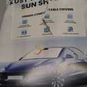 KUST Windshield Sun Shade for 2011–2016 Hyundai Elantra Window Accessories Shade Sun Visor Foldable Block UV Rays Keep Car Cooler, Black