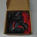 Idepet Dog Suspender Boots, Tall Dog Boots Anti-Slip & Fall Waterproof Shoes Leggings, Adjustable Suspender Boots for Winter Snow Rain Hiking Paws Protector (Red, 4)