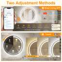 ENZE LED Bathroom Mirror 32 Inch Round with Lights