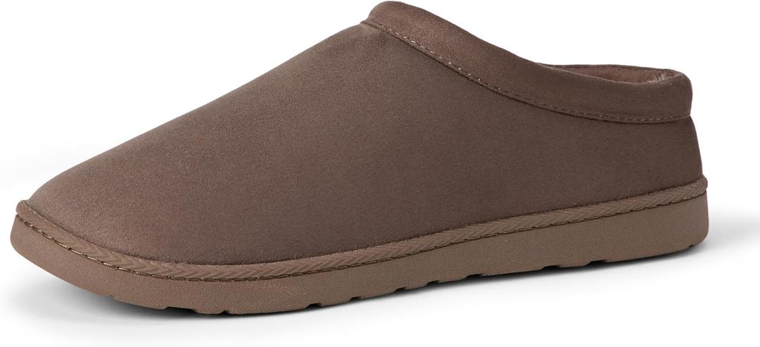 Amazon Essentials Men's Sherpa Clog Slippers (9, Grey)