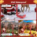 4 Packs Christmas Berry Solar Garden Light with Multiple Colors, Auto ON/Off Solar Lights Outdoor Swaying in The Wind, Christmas Decorating Outdoor Yard Light for Pathway, Pond, Courtyard