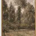 InSimSea Framed Canvas Prints Art Vintage Decor, Room Decor Large Artwork for Wall Poplars, ragny Vintage Painting Prints Office Kitchen Bathroom Decoration, 16"x24"