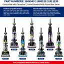 Brush Roll&2Belts Kit for Bissell CleanView Swivel Rewind Vacuums Fits 2252 2253 2254 2256 2258 2259 2260 2316 2486 2487 2488 2489 3195 3196 3197 3197A 3198 3198A Replace Parts 1604545 1600159 1611230