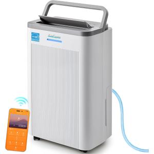 5500 Sq.Ft Dehumidifier, 65 Pint Quiet Smart Dehumidifier for Basement with HEPA Filter, Portable Dehumidifiers with Drain Hose for Bedroom,Bathroom,WiFi Humidity Control,3 Modes,Child Lock