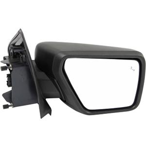 13 Pins Right Passenger Side Door Mirror Assembly Replacement for Ford F150 2021-2024 with Textured Back Cover Manual Folding w/Turn Signal Light Heated and Blind Spot Glass Replaces ML3Z17682SA