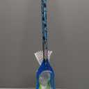 Franklin Sports Kids Mini Lacrosse Stick + Ball Set - Venom Youth Plastic Lacrosse Stick for Beginners - Perfect Set for Kids + Toddlers (Blue)
