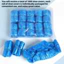 LYSHIYI 1000 Pcs Shoe Covers Disposable, Non-Slip, Reliable Shoe Covers for Indoors, 15.7'' Adjustable Size Great Value Boot Covers for Home, Hospitals, and Businesses