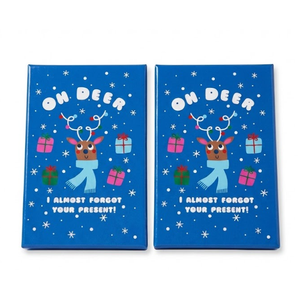 2 x Oh Deer Gift Card Holder 12.6cm x 8.1cm x 1.55cm