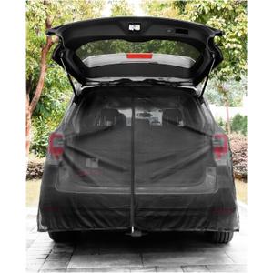 ANZOME Car Tailgate Mesh Screen for SUV Camping, 59x71 Inches Magnetic Car Trunk Mosquito Net for Ventilation and Bug Protection to Camping, Road Trips, Fishing, and More