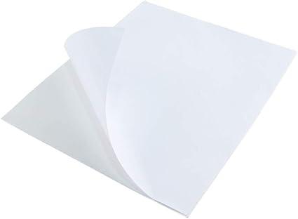 L LIKED 100 Full-Sheet Sticker Paper Matte 8-1/2" x 11" Self Adhesive Shipping Labels for Laser & Inkjet Printers (300 Labels)