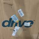 Drive Medical Two-Button Folding Walker with Wheels, Height Adjustable