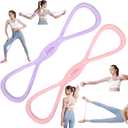 Figure 8 Resistance Band: Resistance Bands with Handles for Working Out - 8 Shaped Resistance Bands for Women - Exercise Bands for Arms - Fullbody Yoga Pulling Rope