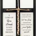 OUR CENTERPIECE A Cord of Three Strands Wedding Ceremony Sign 17x23 Unity Rope Cross Sign, Wedding Unity Ideas