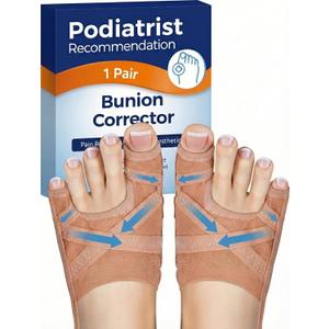 Bunion Corrector for Women & Men, Breathable Toe Straightener for The Thumb and Little Toe, Comfortable & Adjustable for Day/Night Use, Bunion Relief Splint(1 Pair)