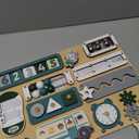 Large Busy Board Montessori Toys for 1 2 3 Year Old - Sensory Toys for Toddlers 1-3 - Fine Motor Skills & Early Learning - Montessori Gift for Boys & Girls - Travel-Friendly & Safe (Green)