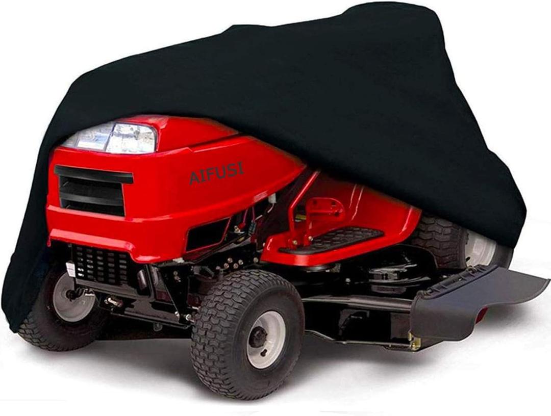Riding Lawn Mower Cover Waterproof Garden Tractor Cover Heavy Duty Fits Decks up to 54, Large Premium Riding Lawn Tractor Cover Outdoor UV Resistant Protection, Universal Size