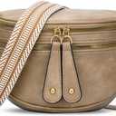 KKXIU Crossbody Sling Bag for Women Trendy Fanny Pack Vegan Leather Chest Bag | Trendy