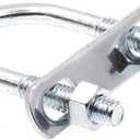 Prime-Line 9071969 U-Bolts, Round Bend, 5/16 in.-18 X 1-3/8 in. X 2-1/2 in. for 1 in. Pipe, Zinc-Plated Steel (10-Pack)