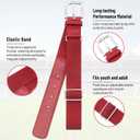 Baseball Socks and Belt Combo Set for Youth Boys Girls Adult, Softball Tball Belt Socks with Elastic Belts (Large, Burgundy)