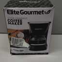 Elite Gourmet EHC4128 Automatic 4-Cup Brew & Drip Coffee Maker with Pause N Serve, Glass Carafe, Reusable Filter, On/Off Switch, Keep Warm, Water Level Indicator, Black