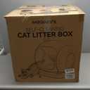 MeoWant Self Cleaning Cat Litter Box, Open-Top Automatic Cat Litter Box with Safety Protection, App Control, Odor-Free, 75L Large Space for Multiple Cats