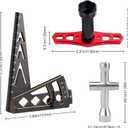 Aluminum Metal RC Car Camber Gauge Height Gauge Wheel Wrench for 1/8 1/10 Scale RC Truck Buggy On Road Touring Racing Drift Models