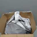 XWZO 100% Blackout Curtains 2 Panels with Tiebacks- Heat and Full Light Blocking Window Treatment with Black Liner for Bedroom/Nursery, Grommet Top, White, W52 x L84 Inches Long, Set of 2