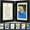 A'arkaJ Memorial Picture Frame  8 Mats Included  Celebration of Life  Memorial/Remembrance/Sympathy Gift for Loss of Loved One