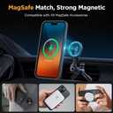 Miracase Magnetic for iPhone 15 Case (Compatible with MagSafe)with 2X Screen Protectors Military-Grade Protection, Anti-Fingerprint Translucent Matte Phone Cover for iPhone 15 6.1 inch, Black