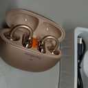Kinglucky Upgraded Clip-On Earbuds Bluetooth 6.0 Wireless Headphones Open Ear Buds Comfortable Fit & Crystal-Clear Sound, 50H Playtime for Women & Kids Ideal for Small Ears, Sports, Glasses Rose Gold